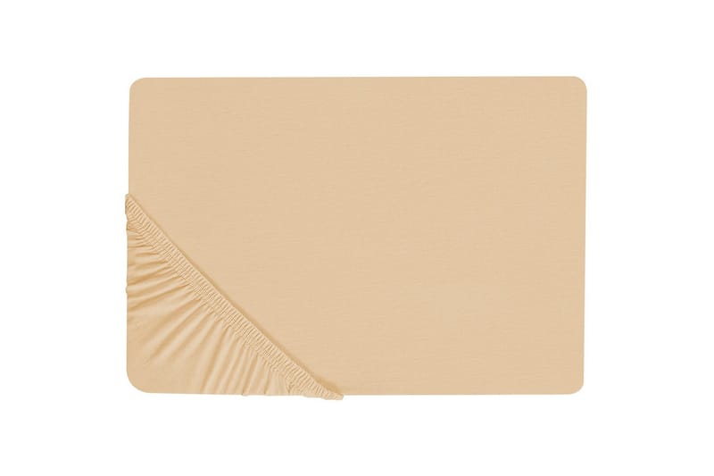 Laken med strikk Janbu Sandbeige, 160x200 cm - Sandbeige, 160x200 cm - Tekstiler & tepper - Sengetøy - Laken - Dra på laken