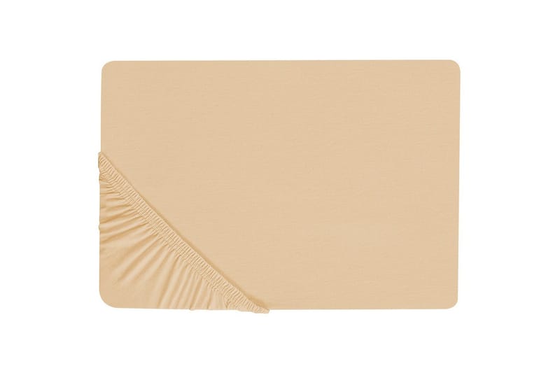 Laken med strikk Janbu Sandbeige, 180x200 cm - Sandbeige, 180x200 cm - Tekstiler & tepper - Sengetøy - Laken - Dra på laken