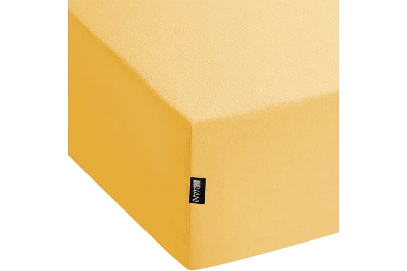 Laken med strikk Janbu Sennepsgul, 180x200 cm - Sennepsgul, 180x200 cm - Tekstiler & tepper - Sengetøy - Laken - Dra på laken