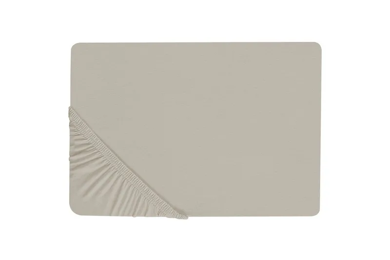 Laken med strikk Janbu Taupe, 140x200 cm - Taupe, 140x200 cm - Tekstiler & tepper - Sengetøy - Laken - Dra på laken