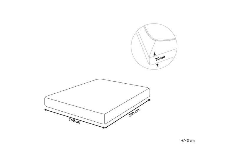 Laken med strikk Janbu Taupe, 160x200 cm - Taupe, 160x200 cm - Tekstiler & tepper - Sengetøy - Laken - Dra på laken