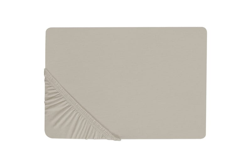 Laken med strikk Janbu Taupe, 200x200 cm - Taupe, 200x200 cm - Tekstiler & tepper - Sengetøy - Laken - Dra på laken