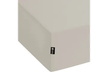 Laken med strikk Janbu Taupe, 200x200 cm - Taupe, 200x200 cm - Tekstiler & tepper - Sengetøy - Laken - Dra på laken