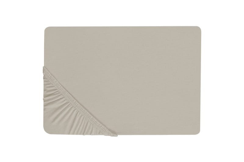 Laken med strikk Janbu Taupe, 200x200 cm, Taupe, 200x200 cm