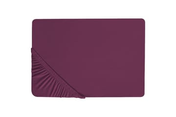 Laken med strikk Janbu Vinrød, 90x200 cm