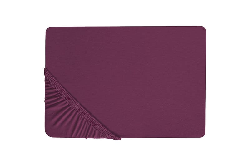 Laken med strikk Janbu Vinrød, 90x200 cm - Vinrød, 90x200 cm - Tekstiler & tepper - Sengetøy - Laken - Dra på laken