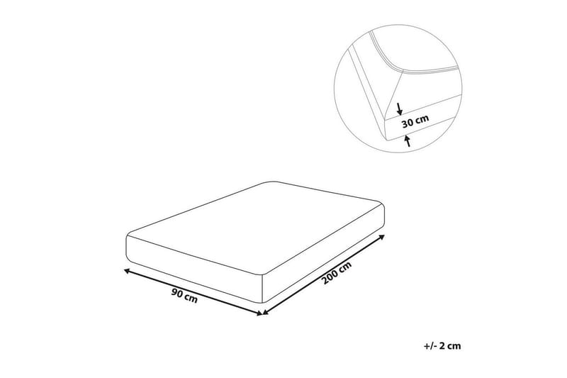Laken med strikk Janbu Vinrød, 90x200 cm - Vinrød, 90x200 cm - Tekstiler & tepper - Sengetøy - Laken - Dra på laken