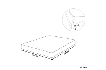 Laken med strikk Janbu Pastellrosa, 180x200 cm - Pastellrosa, 180x200 cm - Tekstiler & tepper - Sengetøy - Laken - Dra på laken