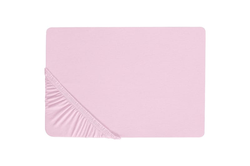 Laken med strikk Janbu Pastellrosa, 200x200 cm - Pastellrosa, 200x200 cm - Tekstiler & tepper - Sengetøy - Laken - Dra på laken