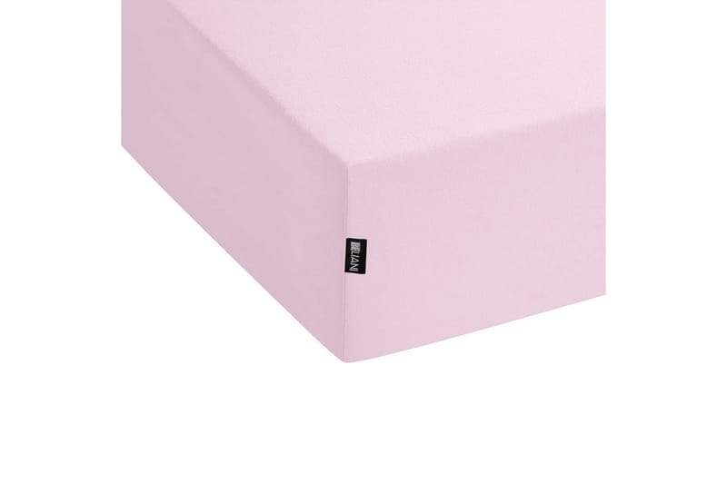 Laken med strikk Janbu Pastellrosa, 200x200 cm - Pastellrosa, 200x200 cm - Tekstiler & tepper - Sengetøy - Laken - Dra på laken