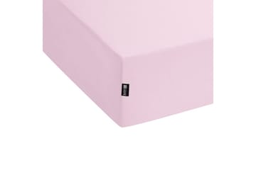 Laken med strikk Janbu Pastellrosa, 180x200 cm - Pastellrosa, 180x200 cm - Tekstiler & tepper - Sengetøy - Laken - Dra på laken