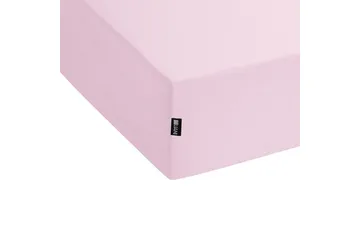 Laken med strikk Janbu Pastellrosa, 180x200 cm - Pastellrosa, 180x200 cm - Tekstiler & tepper - Sengetøy - Laken - Dra på laken