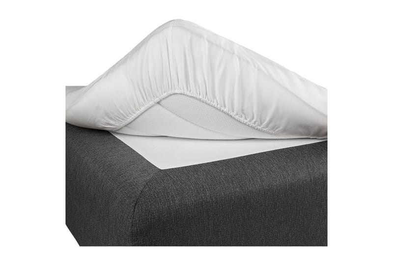 Laken med strikk Borganäs of Sweden, 210 x 200cm, Hvit