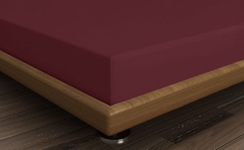 Talvenis formsyd laken 140x190 cm - Mørkrød - Tekstiler & tepper - Sengetøy - Laken - Dra på laken