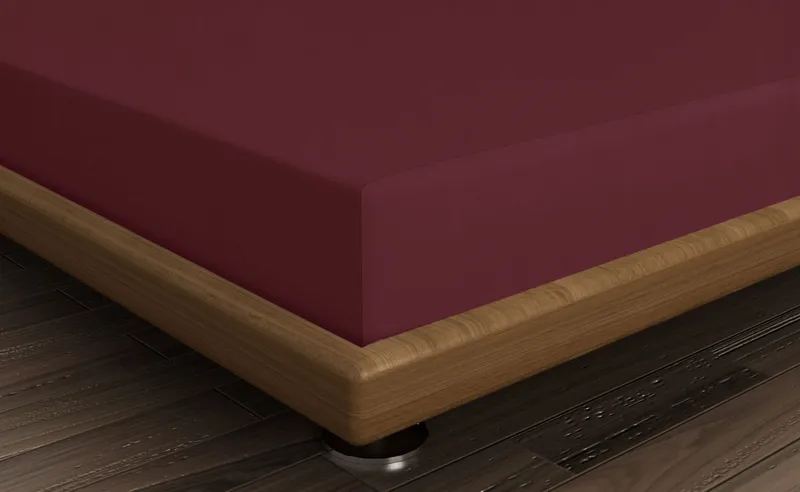 Talvenis formsyd laken 140x190 cm - Mørkrød - Tekstiler & tepper - Sengetøy - Laken - Dra på laken