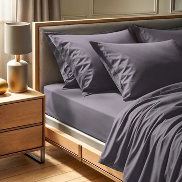Veyloren formsyd laken 140x190 cm - Grå - Tekstiler & tepper - Sengetøy - Laken - Dra på laken