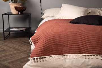 Lias Sengeteppe 260x260 cm - Rustbrun - Tekstiler & tepper - Sengetøy