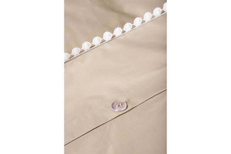 Livia Sengetøysett 2-Deler 150x200/50x60 cm - Beige/Hvid - Tekstiler & tepper - Sengetøy