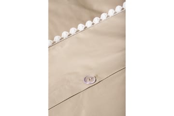Livia Sengetøysett 2-Deler 150x200/50x60 cm - Beige/Hvid - Tekstiler & tepper - Sengetøy