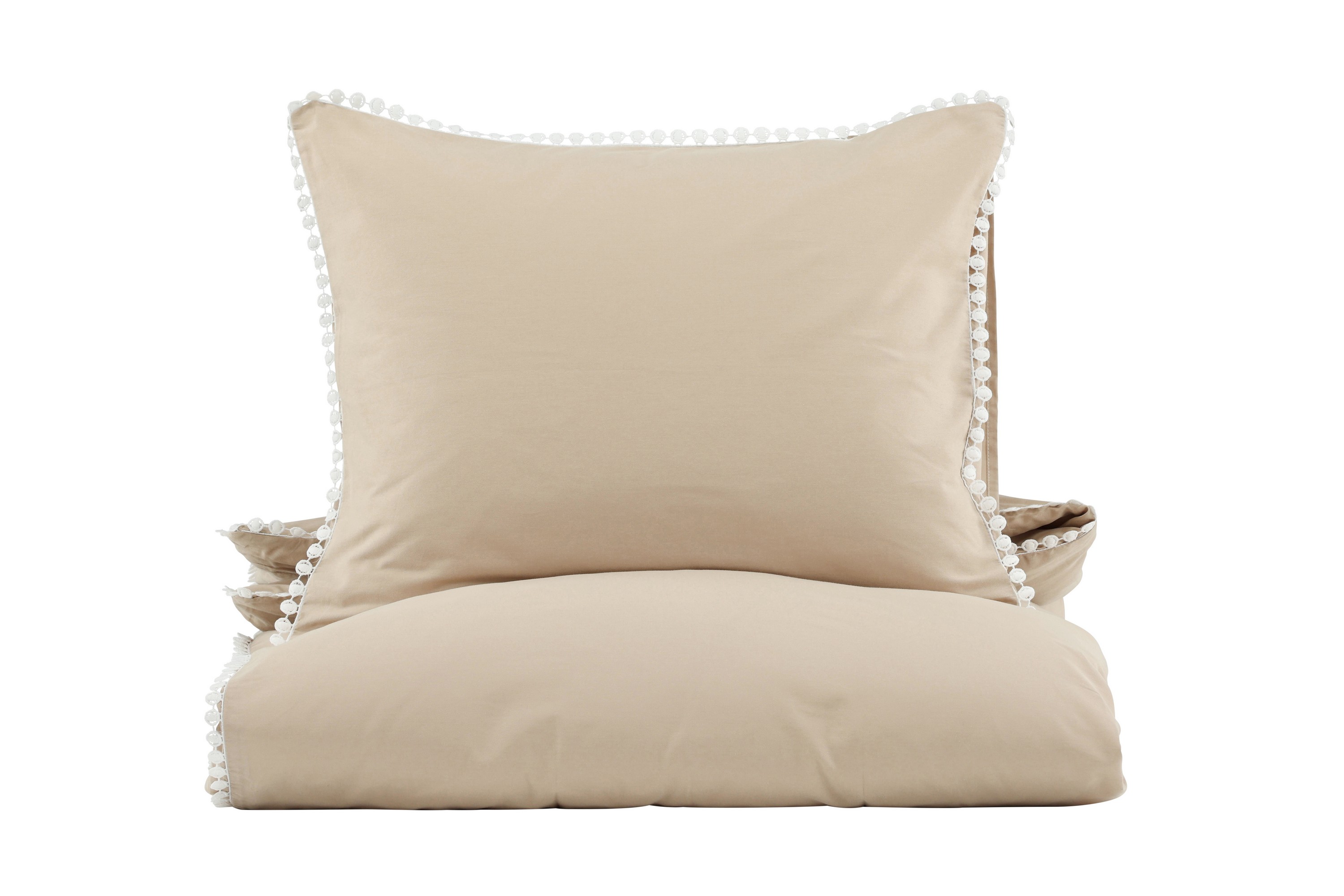 Livia sengesett 1 sett 200x150cm beige, hvit.