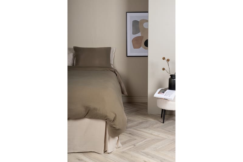 Mila Sengesett 2-delt 150x200 / 50x60 cm - Brun - Tekstiler & tepper - Sengetøy