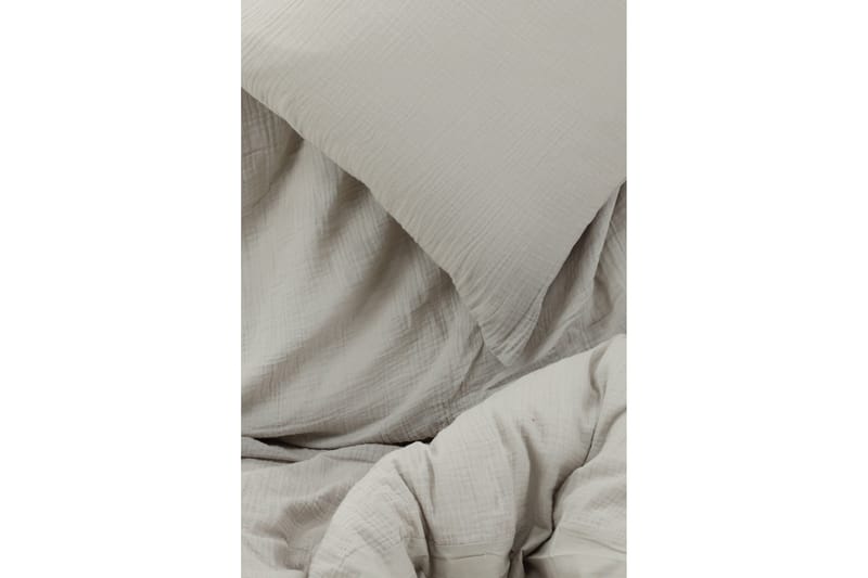 Mila Sengetøysett 2-Deler 150x200/50x60 cm - Lysegrå - Tekstiler & tepper - Sengetøy