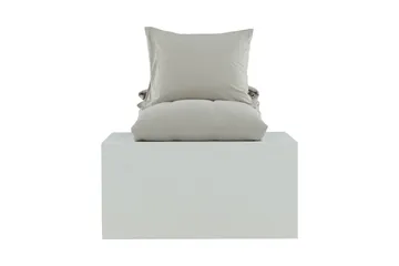 Mila Sengetøysett 2-Deler 150x200/50x60 cm - Lysegrå - Tekstiler & tepper - Sengetøy