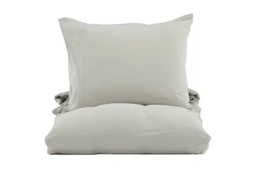 Mila Sengetøysett 2-Deler 150x200/50x60 cm - Lysegrå - Tekstiler & tepper - Sengetøy