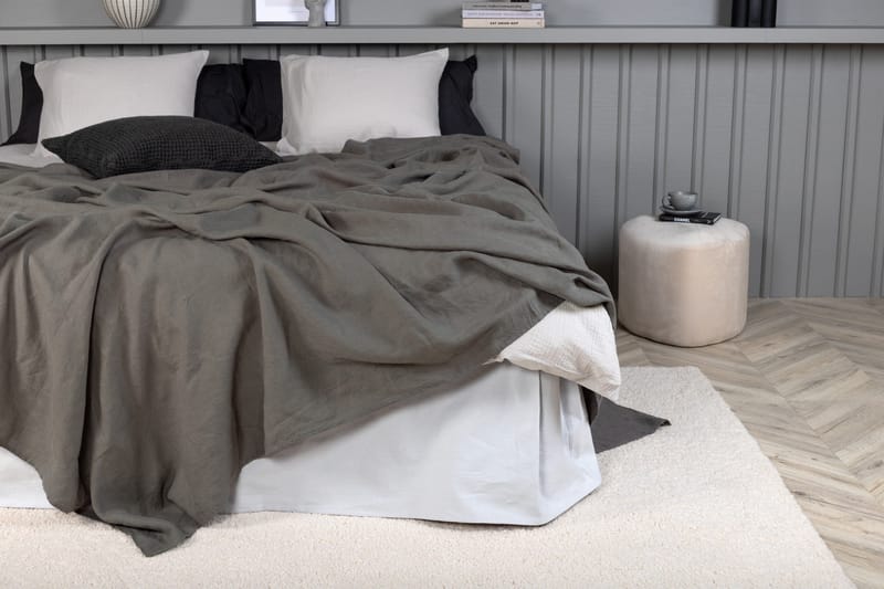 Milo Sengeteppe 260x260 cm - Lysegrå - Tekstiler & tepper - Sengetøy