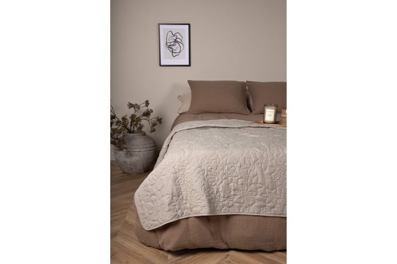 Niki Sengeteppe 180x260 cm - Beige - Tekstiler & tepper - Sengetøy