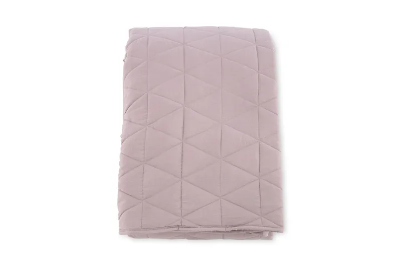 Nilla Sengeteppe 260x260 cm - Lys lyserød - Tekstiler & tepper - Sengetøy
