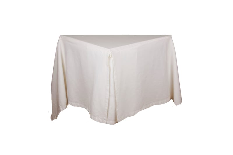 Sammet Sengekappe 180x200 cm, Hvit