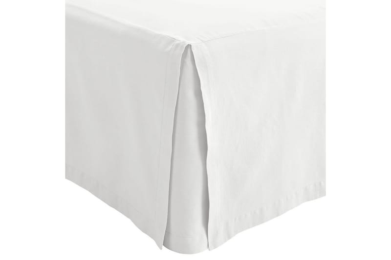 Sengekappe 160 x 200 + 58 cm Hvit - Hvit - Tekstiler & tepper - Sengetøy - Sengekappe & kanttøy - Sengekappe kontinentalseng