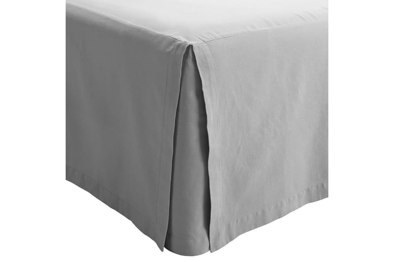 Sengekappe 180 x 200 + 58 cm Mørk grå - Mørk grå - Tekstiler & tepper - Sengetøy - Sengekappe & kanttøy - Sengekappe kontinentalseng