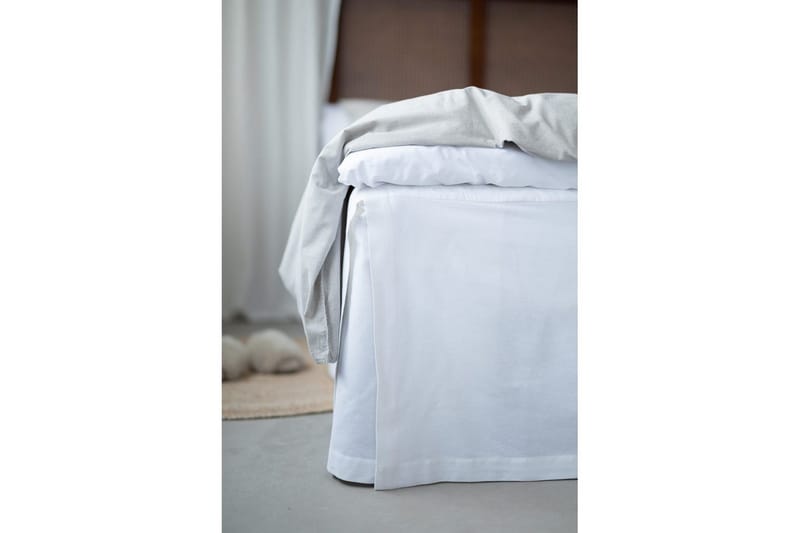 Sengekappe Borganäs of Sweden - 160 x 200 + 58 cm, Hvit - Tekstiler & tepper - Sengetøy - Sengekappe & kanttøy - Sengekappe kontinentalseng