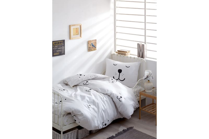 Sengesett EnLora Home Ranforce, Hvit