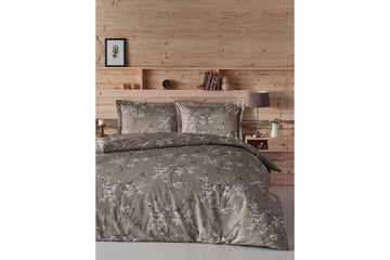 Sengetøy Türkiz Dobbelt 4-deler Ranforce - Brun|Hvit - Tekstiler & tepper - Sengetøy - Sengesett