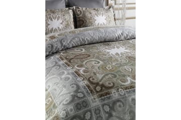 Sengetøy Primacasa by Türkiz Enkelt 4-deler Satin - Grå|Grønn|Brun|Beige - Tekstiler & tepper - Sengetøy - Sengesett