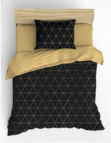 Branlor sengesett 140x200 cm - Veta Gull Svart - Tekstiler & tepper - Sengetøy - Sengesett