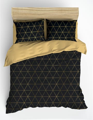 Branlor sengesett 240x220 cm - Gull og Svart - Tekstiler & tepper - Sengetøy - Sengesett