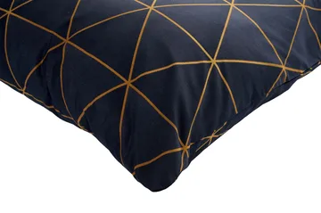 Branlor sengesett 240x220 cm - Gull og Svart - Tekstiler & tepper - Sengetøy - Sengesett - Dynetrekksett dobbeltseng