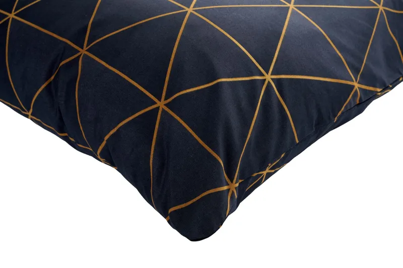 Branlor sengesett 240x220 cm - Gull og Svart - Tekstiler & tepper - Sengetøy - Sengesett - Dynetrekksett dobbeltseng