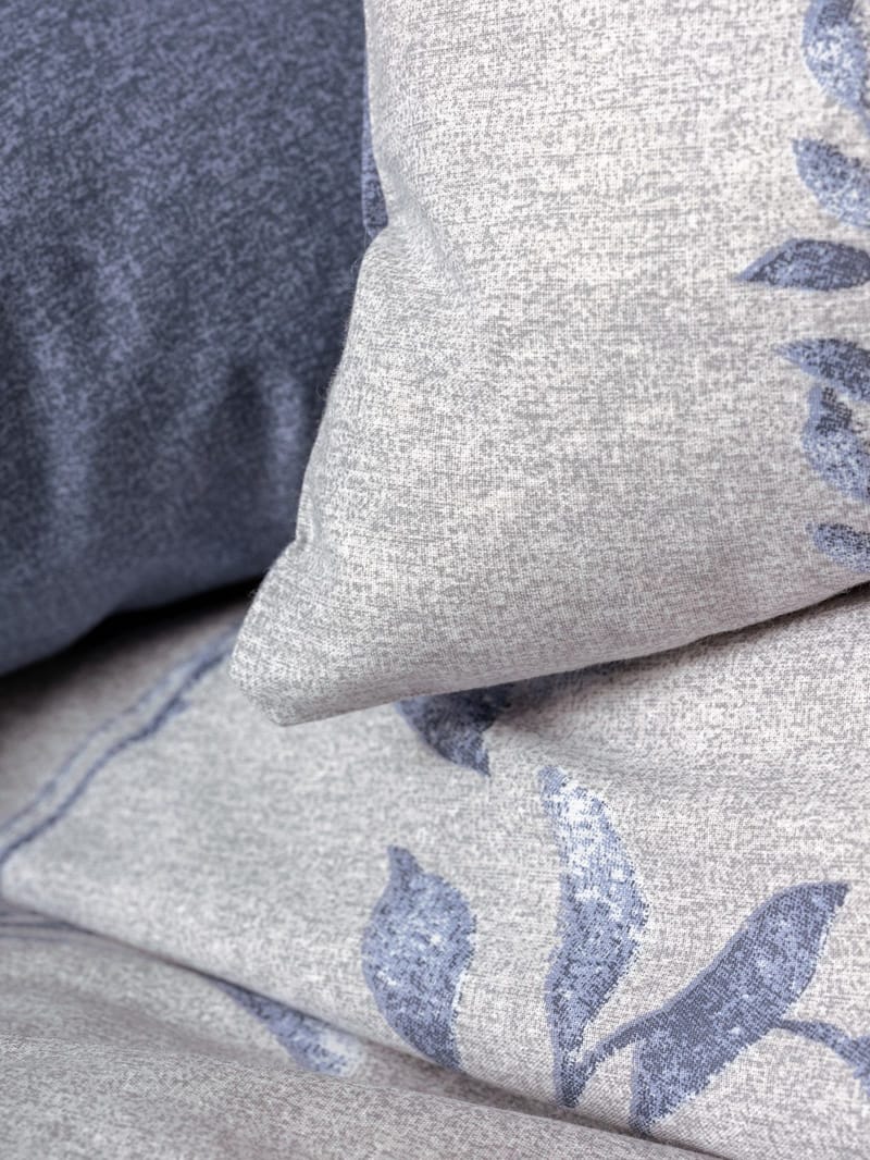 Corvanel sengesett 240x220 cm - Mørk blå Lys grå - Tekstiler & tepper - Sengetøy - Sengesett - Dynetrekksett dobbeltseng