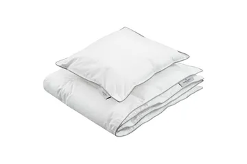 Dyne + Pute Barn Luksusfiber 28 x 35 cm + 70 x 80 cm Hvit - Tekstiler & tepper - Sengetøy - Sengesett