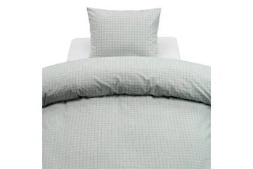 Dynetrekk 2-dels sett Birger Flanell Grønn - Grønn - Tekstiler & tepper - Sengetøy - Dyne