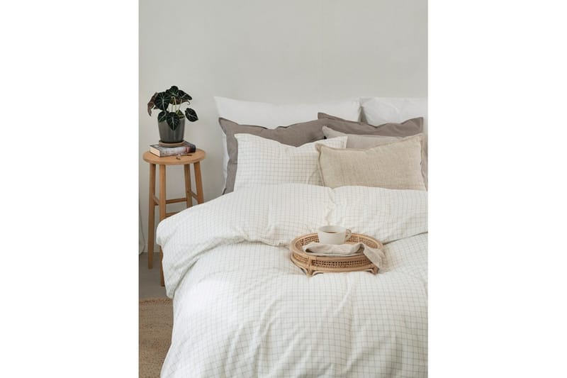 Dynetrekk 2-dels sett Birger Flanell Offwhite - Offwhite - Tekstiler & tepper - Sengetøy