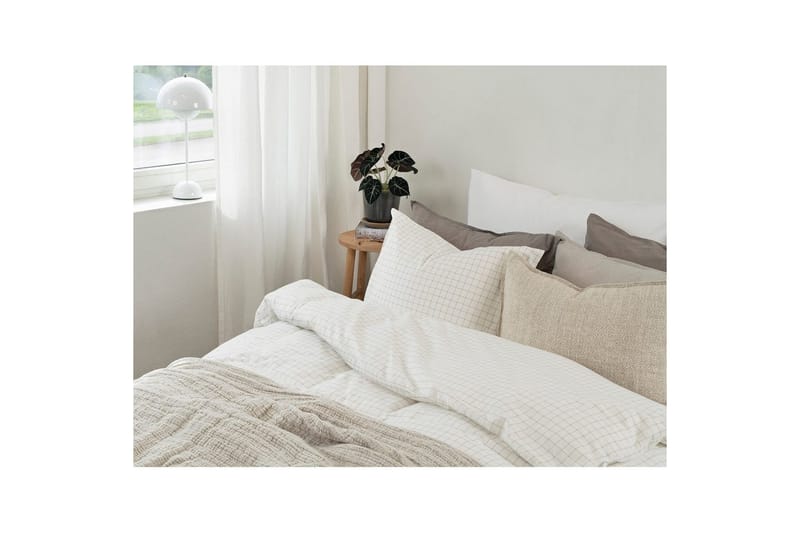 Dynetrekk 2-dels sett Birger Flanell Offwhite - Offwhite - Tekstiler & tepper - Sengetøy