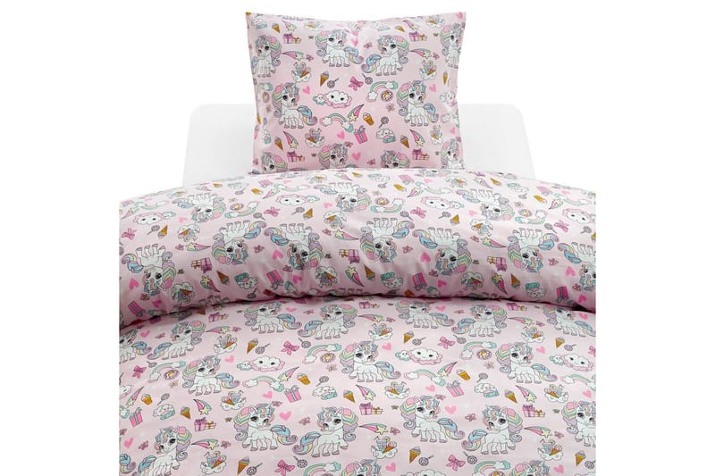 Dynetrekk 2-dels sett Enhjørning Rosa, Rosa