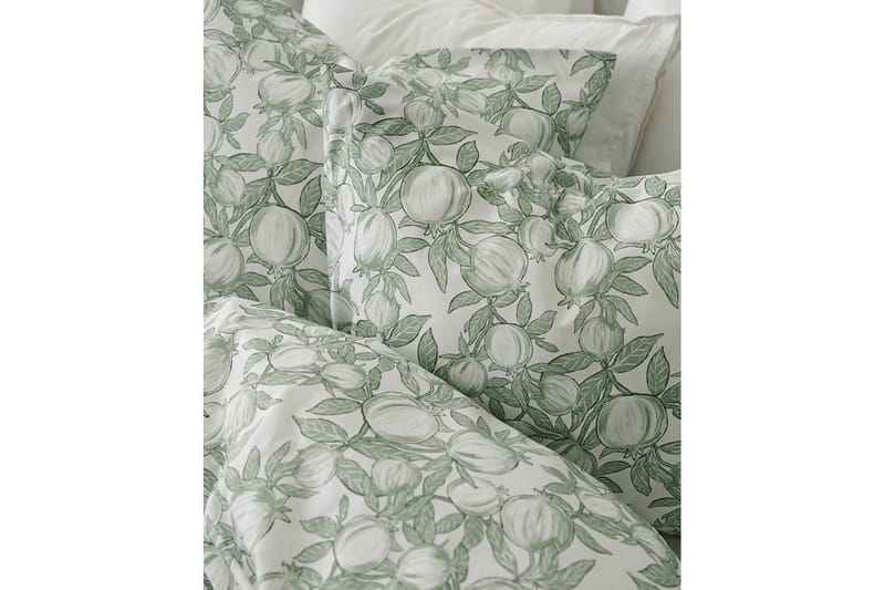 Dynetrekk 2-dels sett Granateple Grønn - Grønn - Tekstiler & tepper - Sengetøy - Dyne