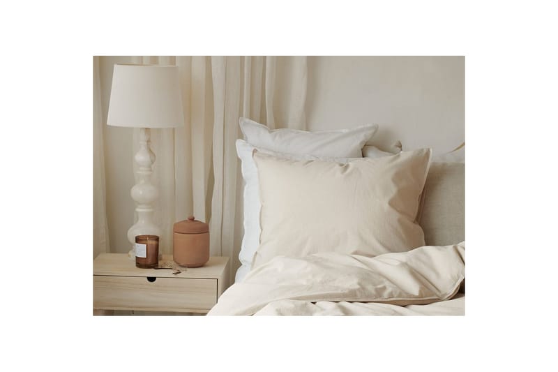 Dynetrekksett Dobbeltseng 3-Dels Humble - Beige - Tekstiler & tepper - Sengetøy - Sengesett